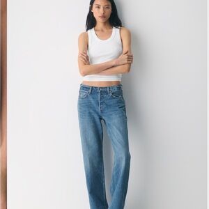 Aritzia 90s cuffed low rise jeans